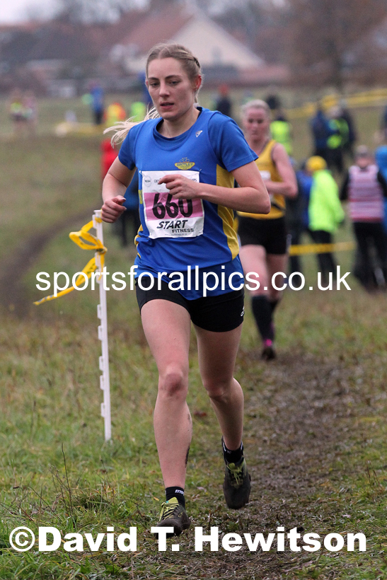 Senior women, 2021 North Eastern Cross Country Championships, Sedgefield. Photo: David T. Hewitson/Sports for All Pics